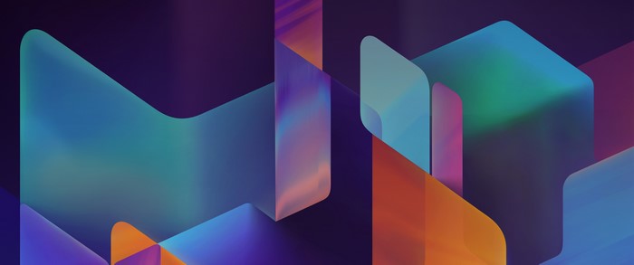 Abstract geometric shapes with gradient colors