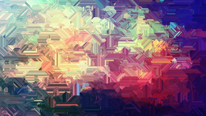 Abstract digital art with warm colors
