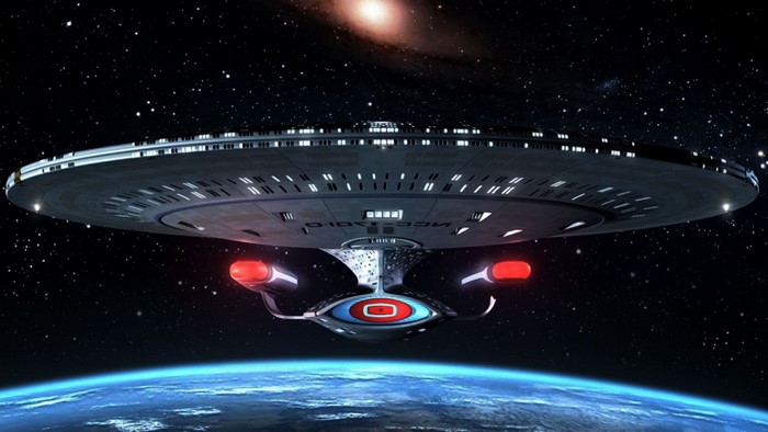 USS Enterprise from Star Trek in space