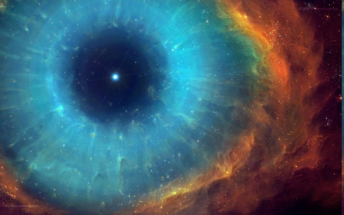 Helix Nebula in deep space