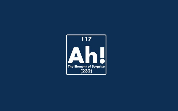 Periodic Table Element Ah! The Element of Surprise