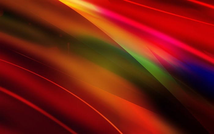 Vibrant Abstract Flowing Multi-Color Waves