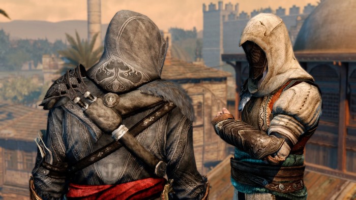 Ezio Auditore da Firenze and another Assassin in Revelations