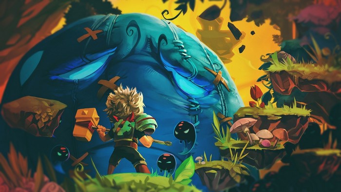 Bastion video game artwork
