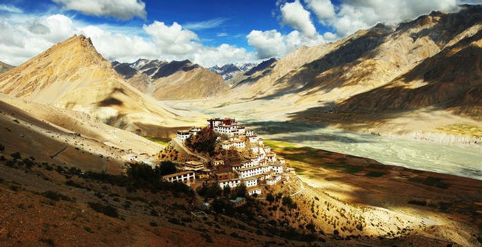Key Monastery in Spiti Valley, Himachal Pradesh, India