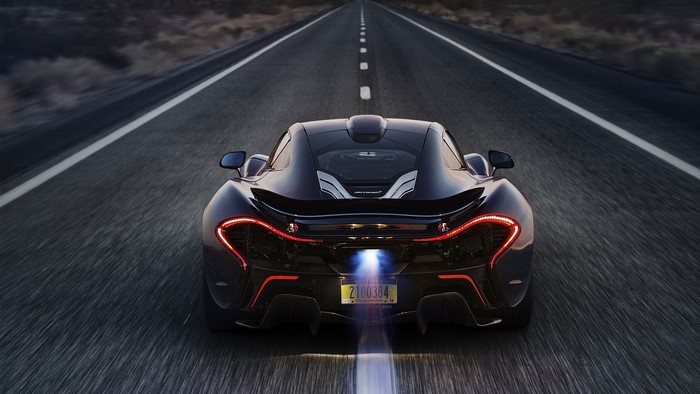 McLaren P1 with Nitro Boost on Desert Road