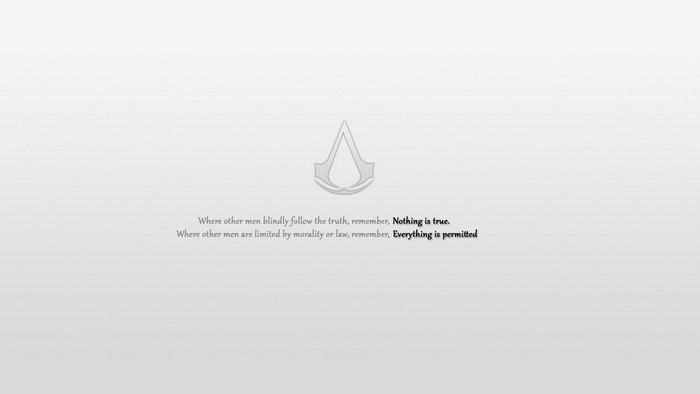 Assassin's Creed quote with logo