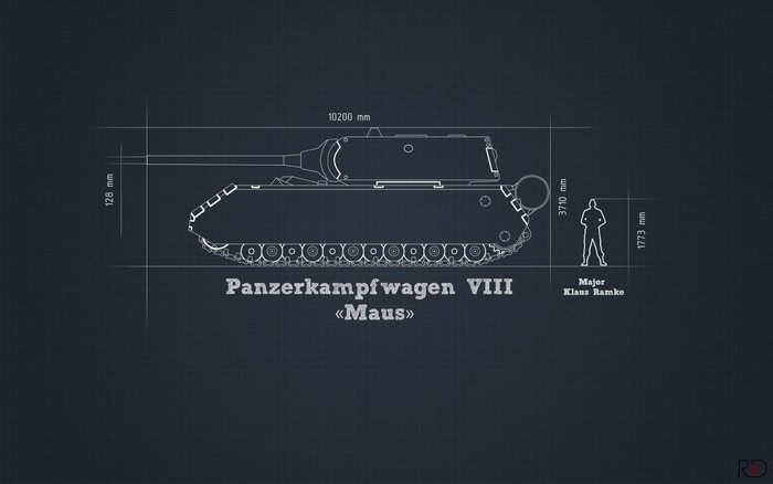 Panzerkampfwagen VIII Maus Blueprint