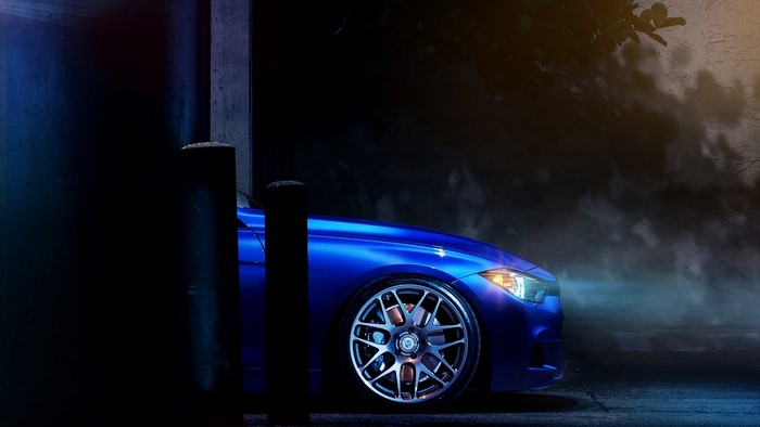 Blue BMW F30 M3