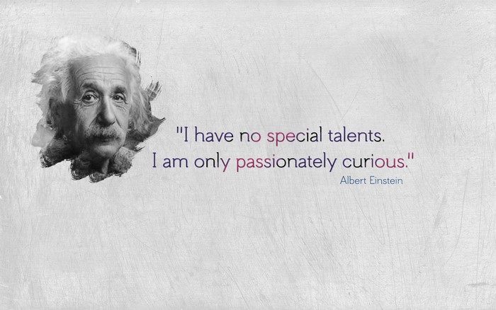 Albert Einstein quote about curiosity