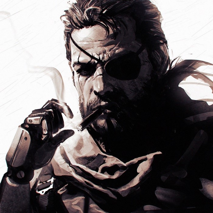 Venom Snake from Metal Gear Solid V by Ilya Kuvshinov