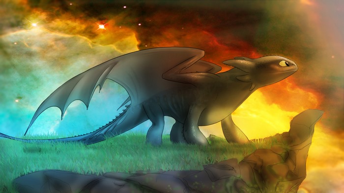Toothless the dragon from How to Train Your Dragon