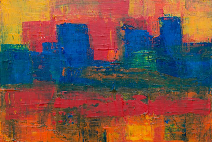 Vibrant Abstract Expressionism with Bold Color Blocks