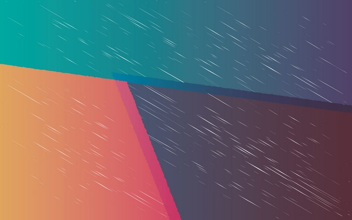 Abstract geometric shapes with rain effect
