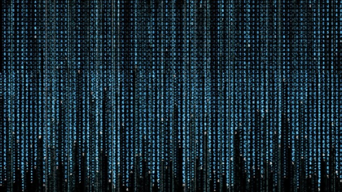 The Matrix digital rain effect