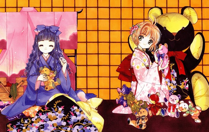 Sakura Kinomoto and Tomoyo Daidouji from Cardcaptor Sakura
