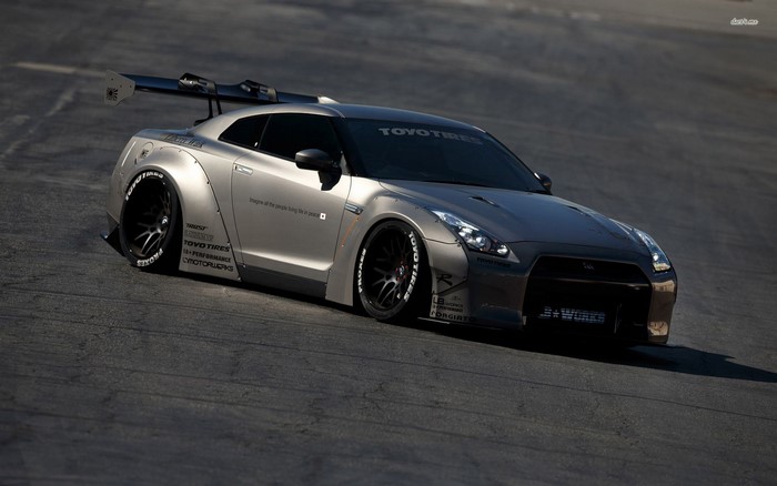 Liberty Walk Nissan GT-R with Toyo Tires
