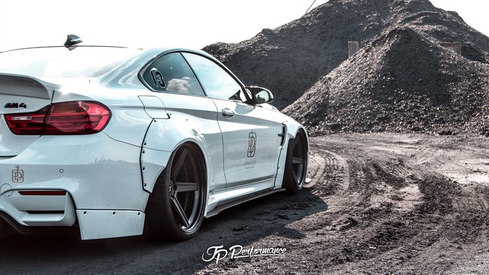 White BMW M4 Widebody by JP Performance