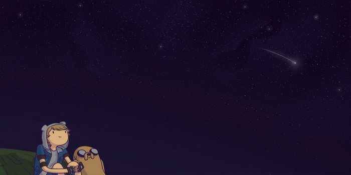Adventure Time Finn and Jake Watching Shooting Star