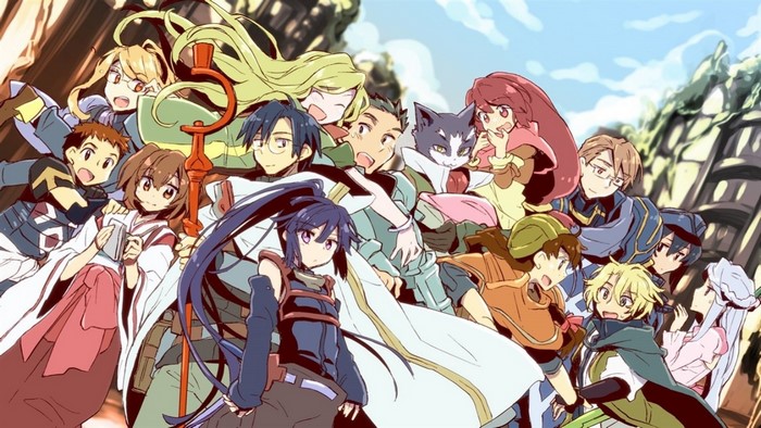 Log Horizon characters group portrait