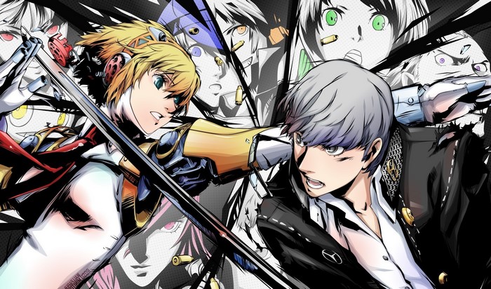 Aegis and Yu Narukami from Persona 3 and Persona 4 Arena