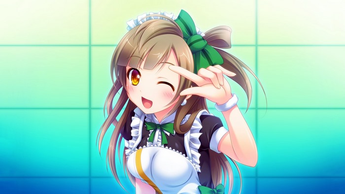 Minami Kotori from Love Live! in a maid outfit
