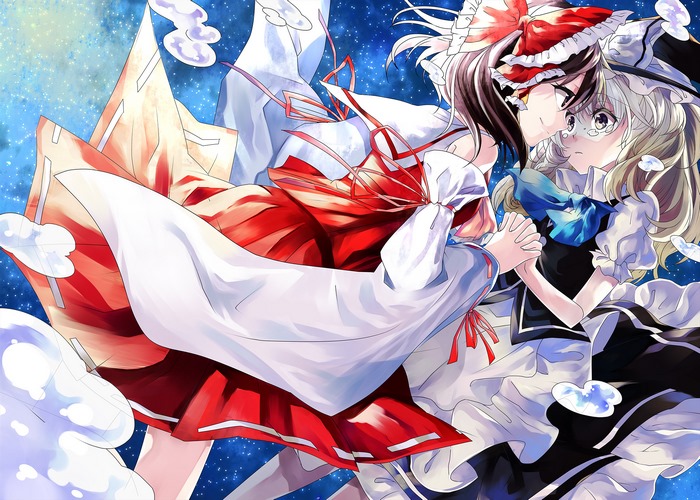 Reimu Hakurei and Marisa Kirisame from Touhou