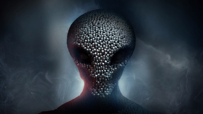 Alien head made of skulls from XCOM 2