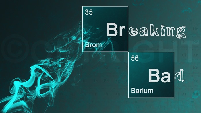 Breaking Bad Bromine and Barium elements smoke