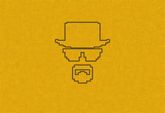Heisenberg pixel art from Breaking Bad