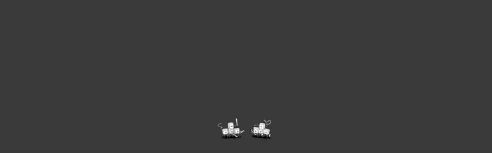 Minimalist keyboard keys characters on dark background