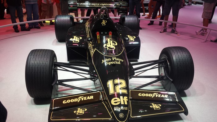 Lotus 95T Formula 1 car with John Player Special livery