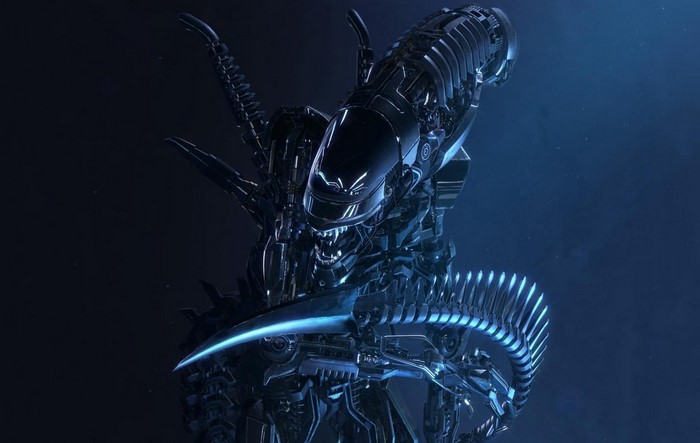 Dark Sci-Fi Alien Xenomorph Creature
