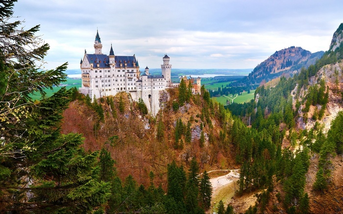 Neuschwanstein Castle in Bavaria, Germany