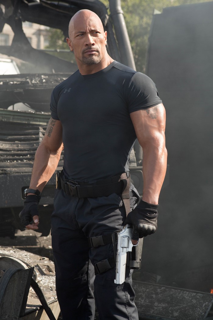 Dwayne Johnson as Luke Hobbs in Fast & Furious