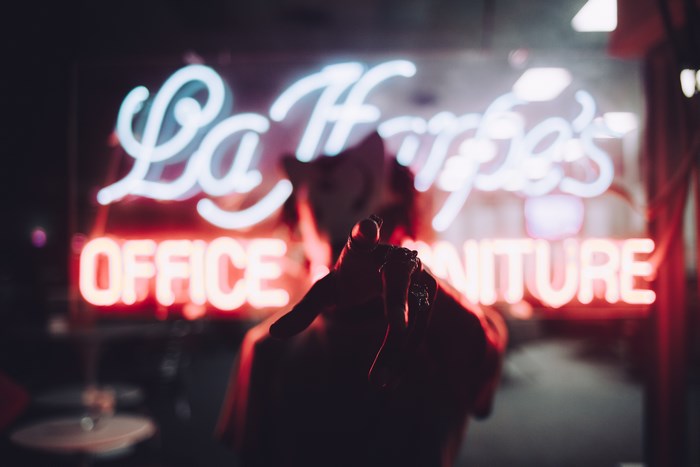 La Harper's Office Furniture Neon Sign