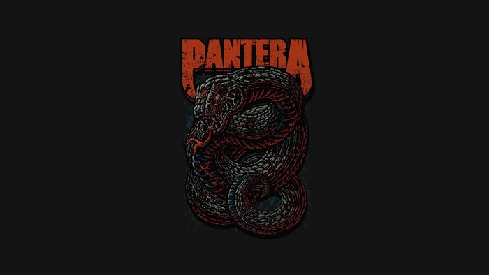 Pantera band logo with snake