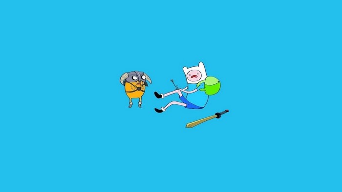 Finn the Human and Jake the Dog from Adventure Time