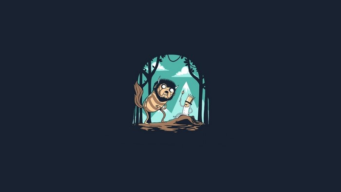 Finn the Human and Jake the Dog from Adventure Time