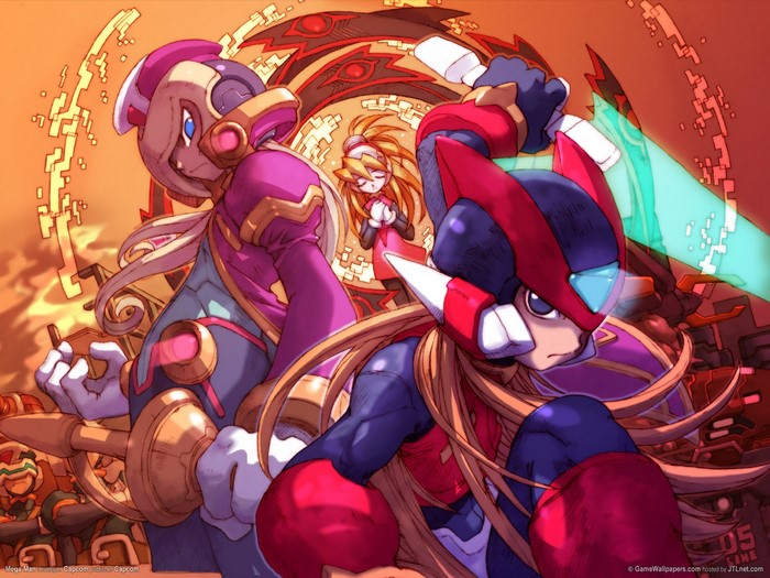 Mega Man Zero characters in battle