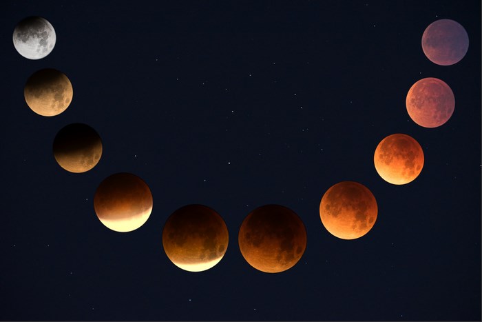 Stages of a Lunar Eclipse and Blood Moon