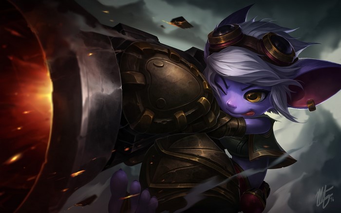 League of Legends Tristana Wielding Large Cannon