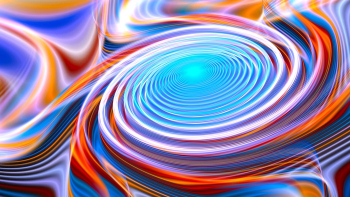 Abstract colorful vortex digital art