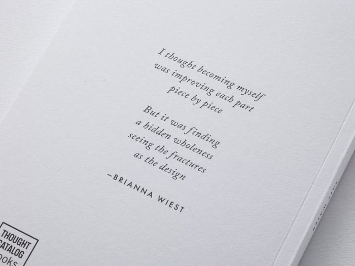 Poem by Brianna Wiest from Thought Catalog