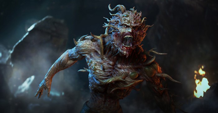 horror hell creature fantasy art