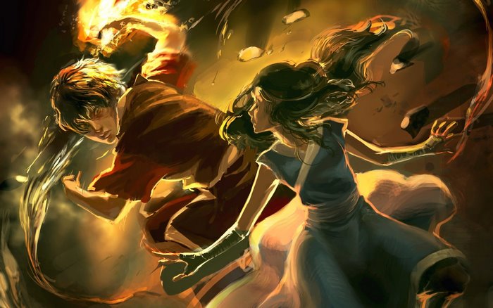 Zuko and Katara from Avatar: The Last Airbender