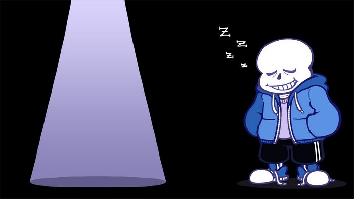 Sans from Undertale sleeping