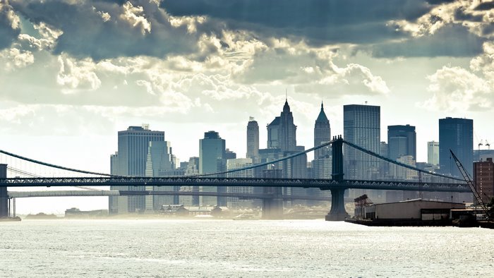 New York City Skyline with Bridges