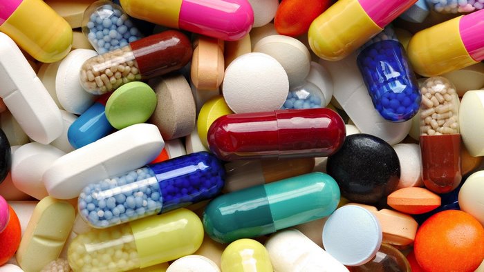 Pile of colorful pills and capsules