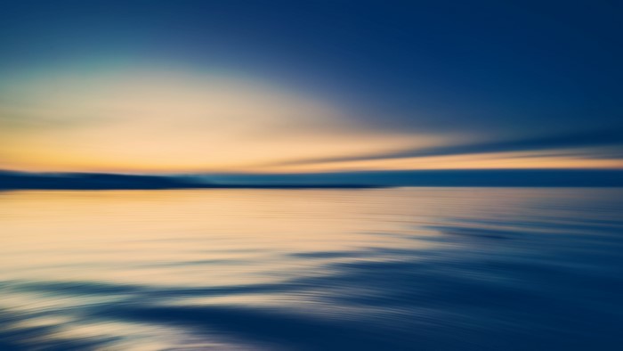 Abstract Sunset Over Water
